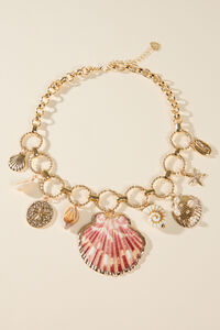 Lyla Shell Charm Necklace Detail 3 - Altar'd State
