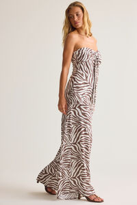 Diane Zebra Long Line Tube Top Detail 4 - Altar'd State