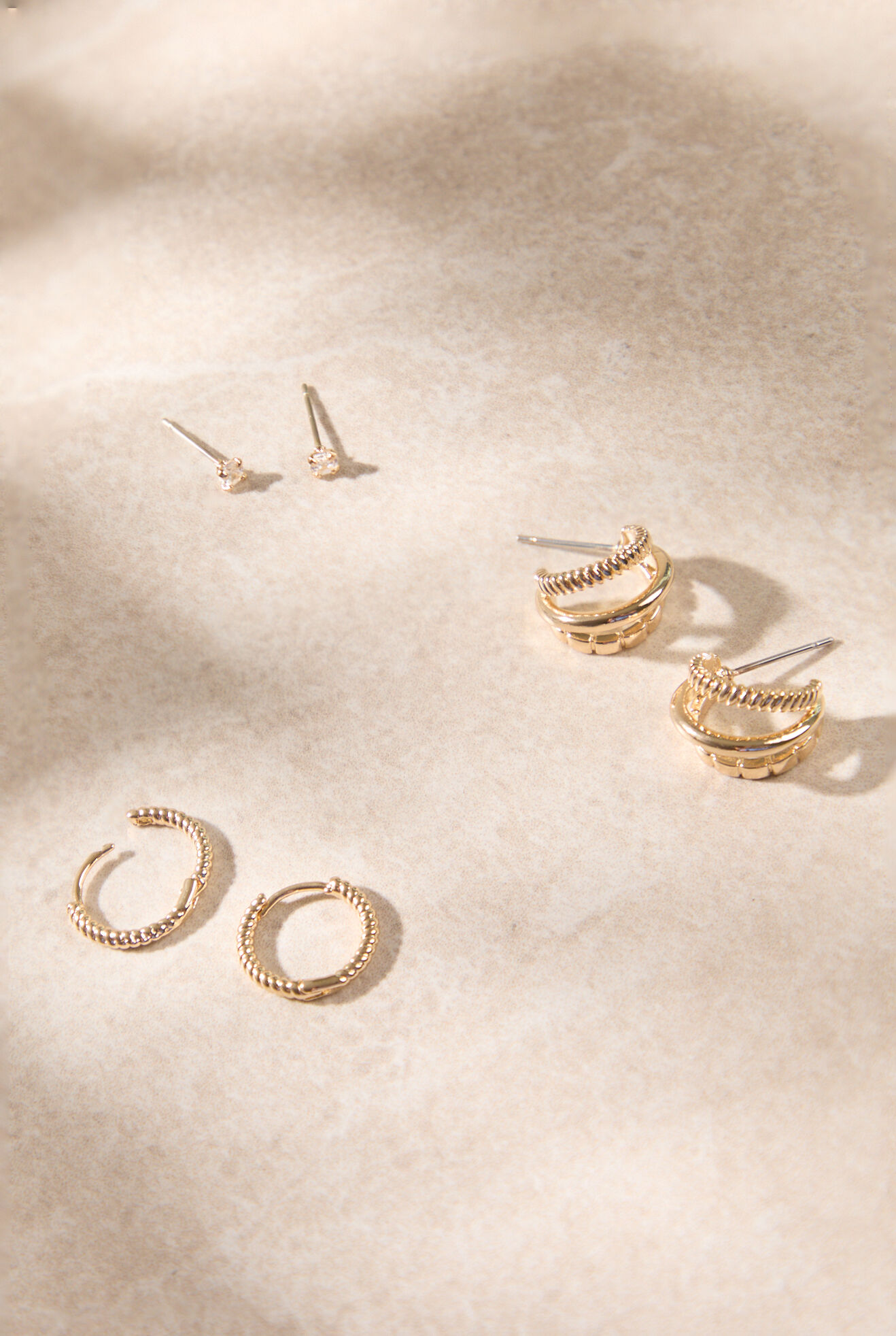 Triple Mini Hoop Earring Pack