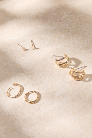 Triple Mini Hoop Earring Pack - Altar'd State - 
