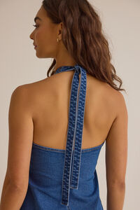Jill Halter Button-Up Mini Dress Detail 6 - Altar'd State