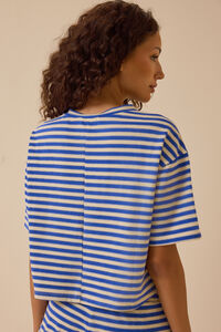 Nyra Stripe Relaxed Top Detail 4 - Altar'd State