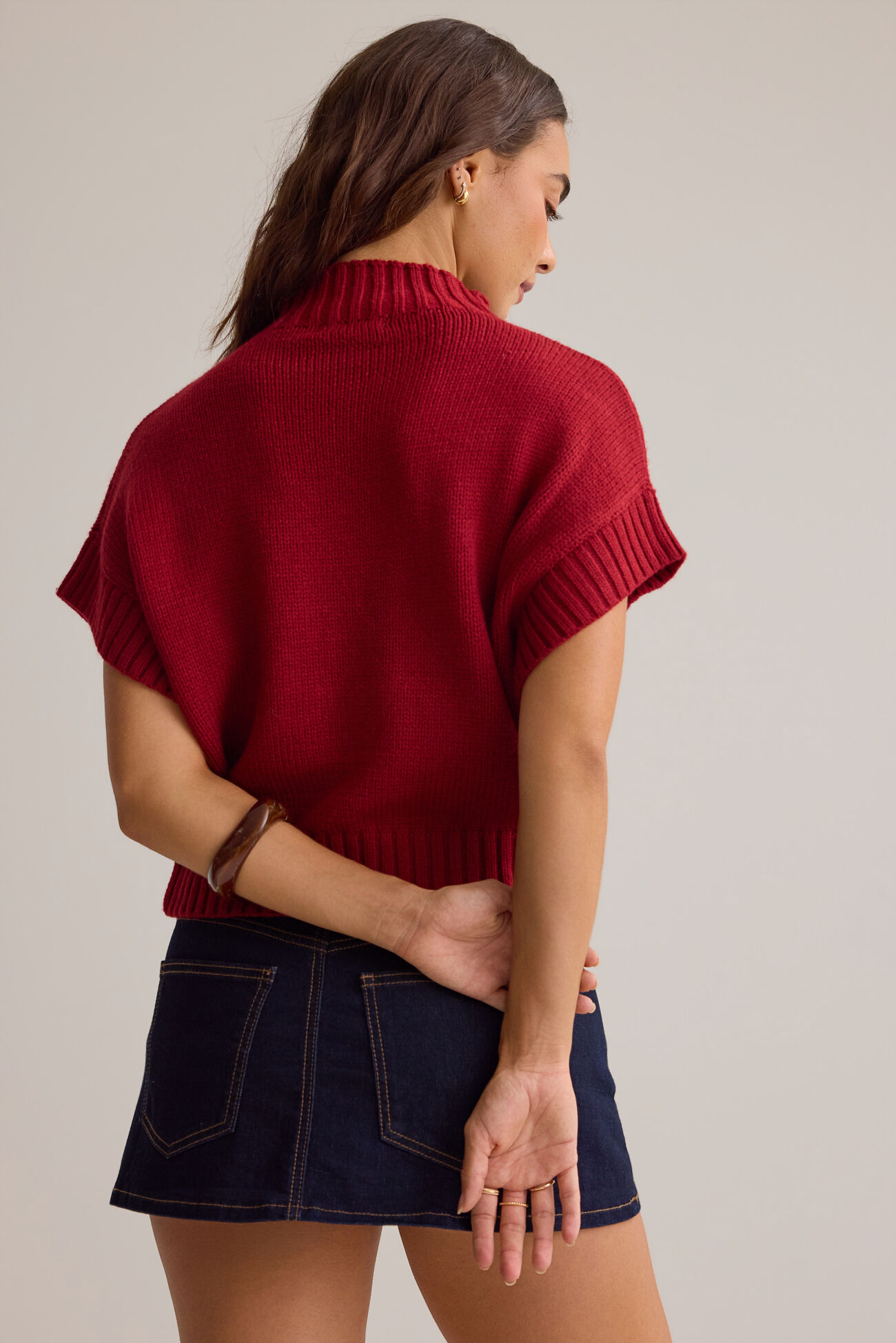 Thalia Mock Neck Sweater