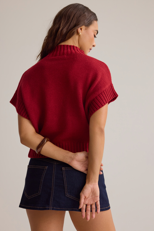 Thalia Mock Neck Sweater Detail 4 - Altar'd State