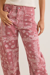Kerstin High Rise Bandana Barrel Pants Detail 2 - Altar'd State