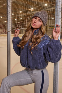 Snowfall Patchwork Sherpa Jacket - Altar'd State