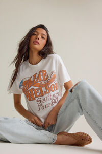 Willie Nelson Oversized Tee Detail 4 - Altar'd State