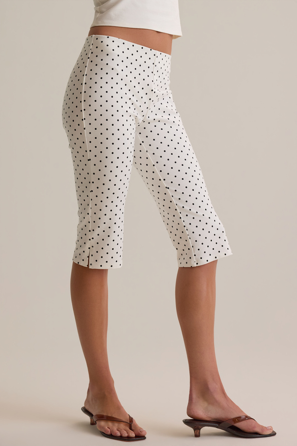 Verona Polka Dot Capri Pant Detail 7 - Altar'd State