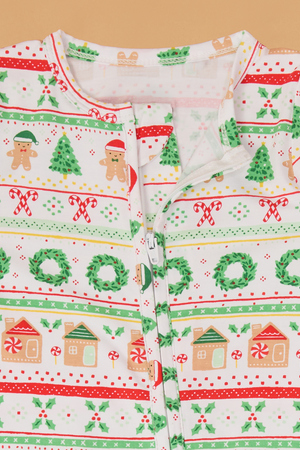 Fair Isle Gingerbread Boy Footie - Altar'd State - 