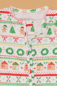 Fair Isle Gingerbread Boy Footie Detail 3 - Altar'd State