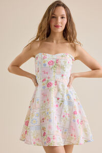 Shanae Floral Mini Dress Detail 2 - Altar'd State