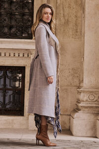 Pryanka Wool Fringe Coat Detail 3 - Altar'd State