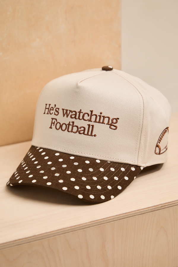 He's Watching Football Trucker Hat - Altar'd State