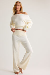 Stella Fold Over Sweater Pant - Altar'd State