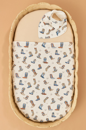 Buckaroo Boots Swaddle and Bib - Altar'd State