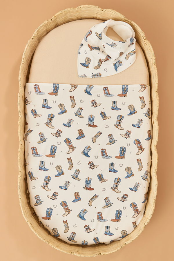Buckaroo Boots Swaddle and Bib - Altar'd State