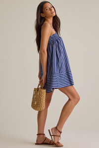 Kira Striped Mini Dress Detail 3 - Altar'd State