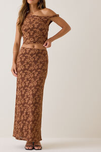 Shaylie Lace Maxi Skirt Detail 2 - Altar'd State