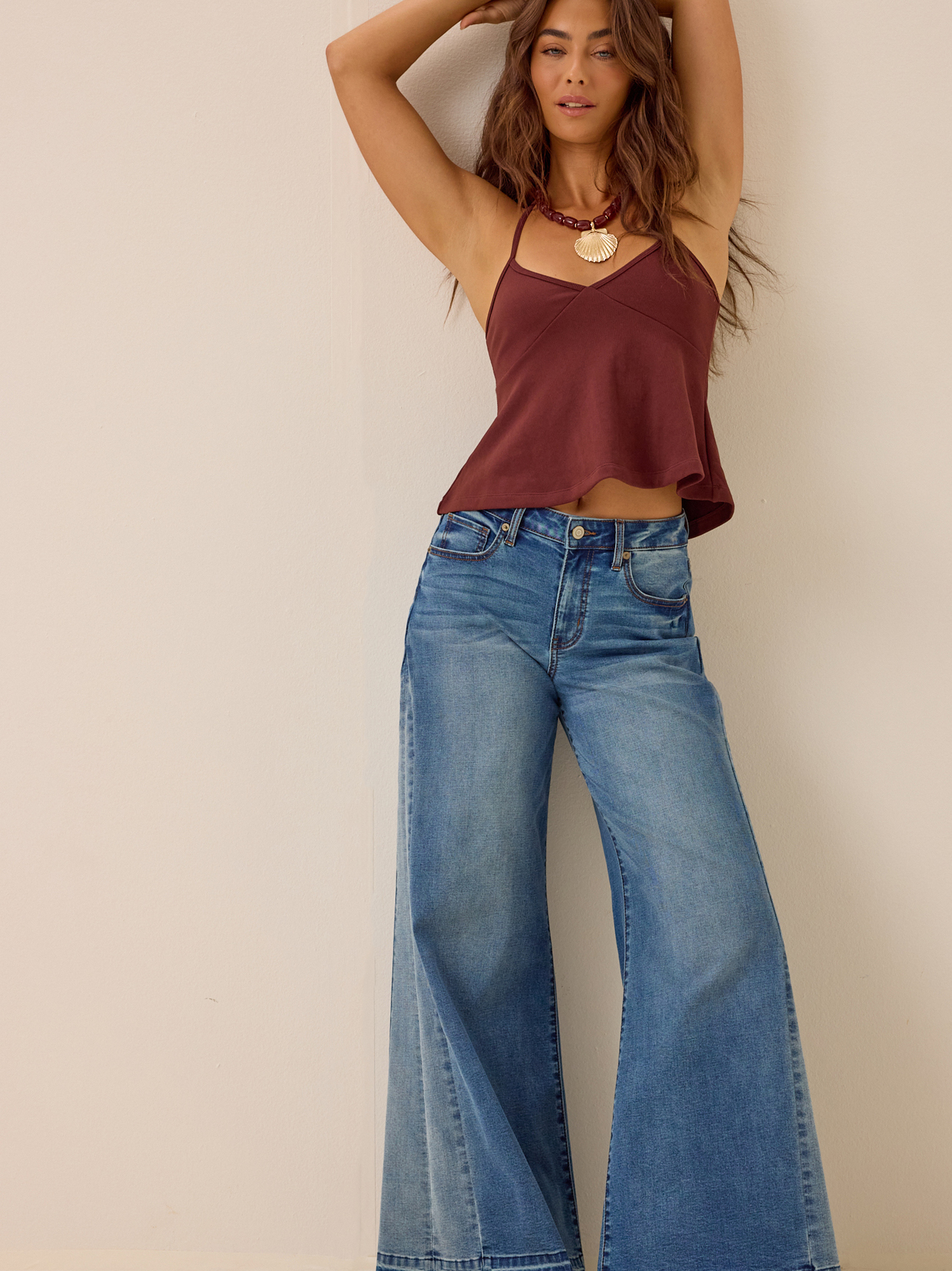 Genevieve Halter Cami in Chocolate Brown | Altar'd State