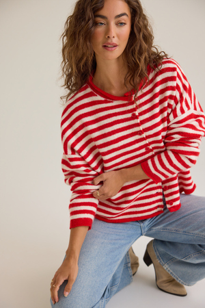 Madeline Striped Cardigan - Altar'd State - 