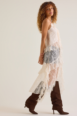 Avalon Sequin Long Ruffle Kimono - Altar'd State - 