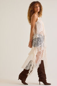 Avalon Sequin Long Ruffle Kimono Detail 3 - Altar'd State