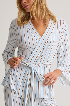 Rosalie Striped Kimono Top - Altar'd State - 