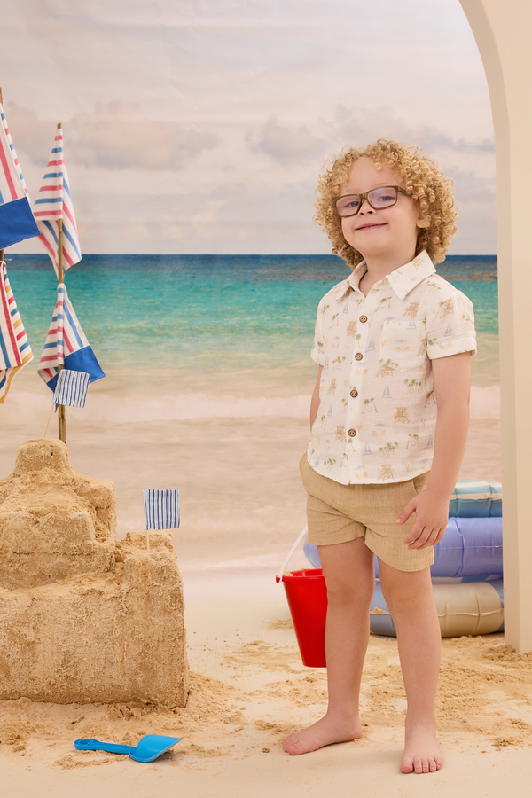 Vacay Beach Icon Button Up - Altar'd State