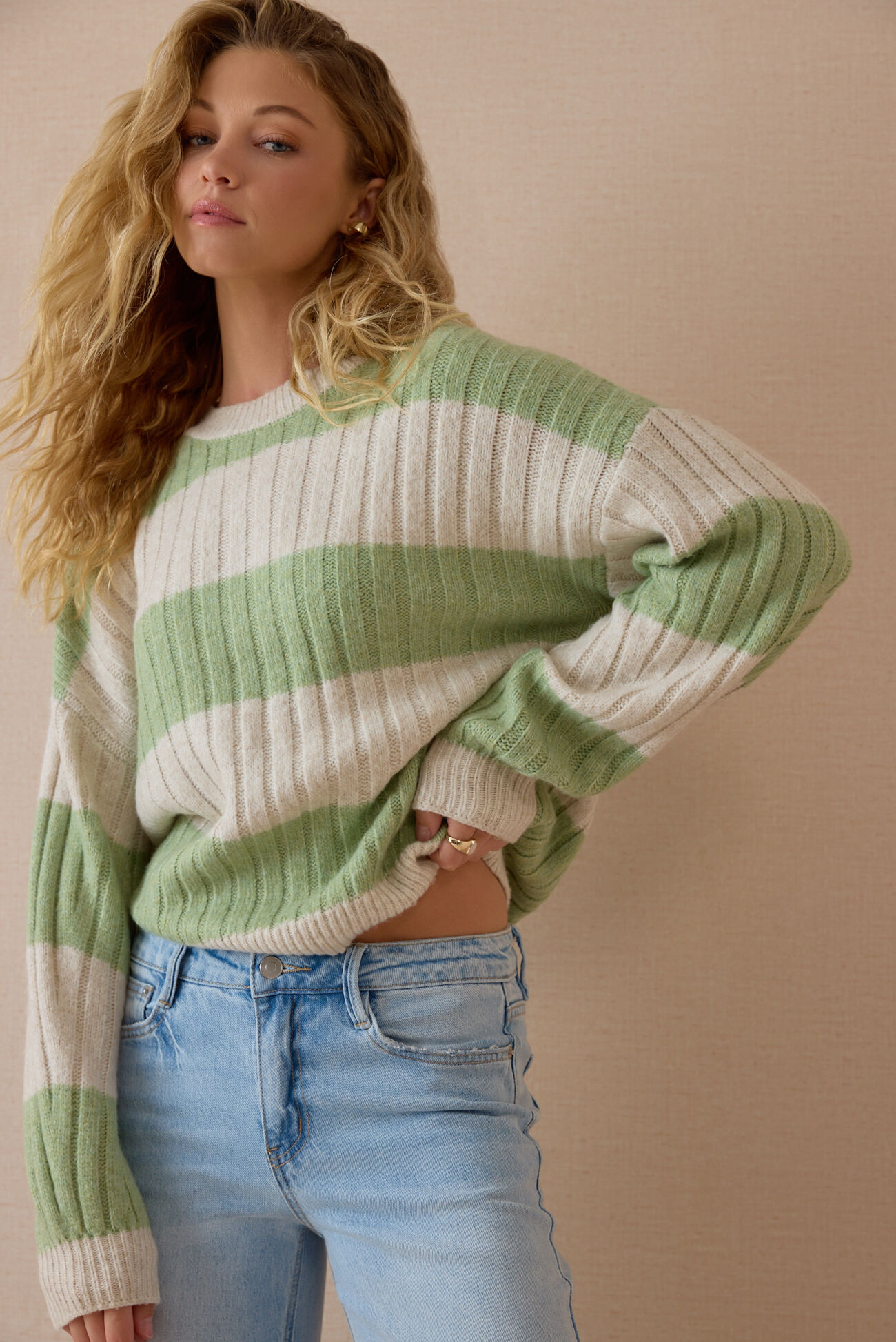 Vivi Rib Stripe Sweater
