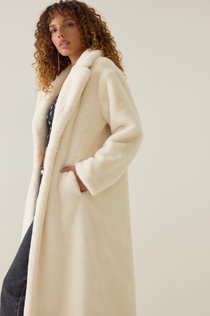 Kellie Long Faux Fur Coat - Altar'd State - 