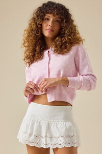 Miranda Eyelet Mini Skort - Altar'd State